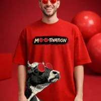 bull graphic oversized t shirt