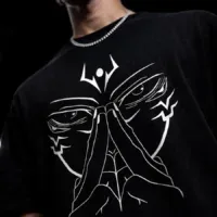 Sukuna oversized black anime t shirt by Dilli Drip