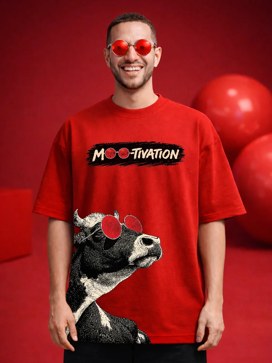 bull graphic oversized t shirt