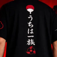 Itachi Uchiha oversized black Naruto anime t shirt by Dilli Drip