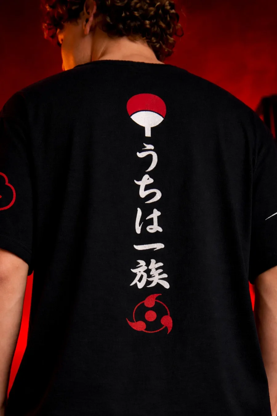 Itachi Uchiha oversized black Naruto anime t shirt by Dilli Drip