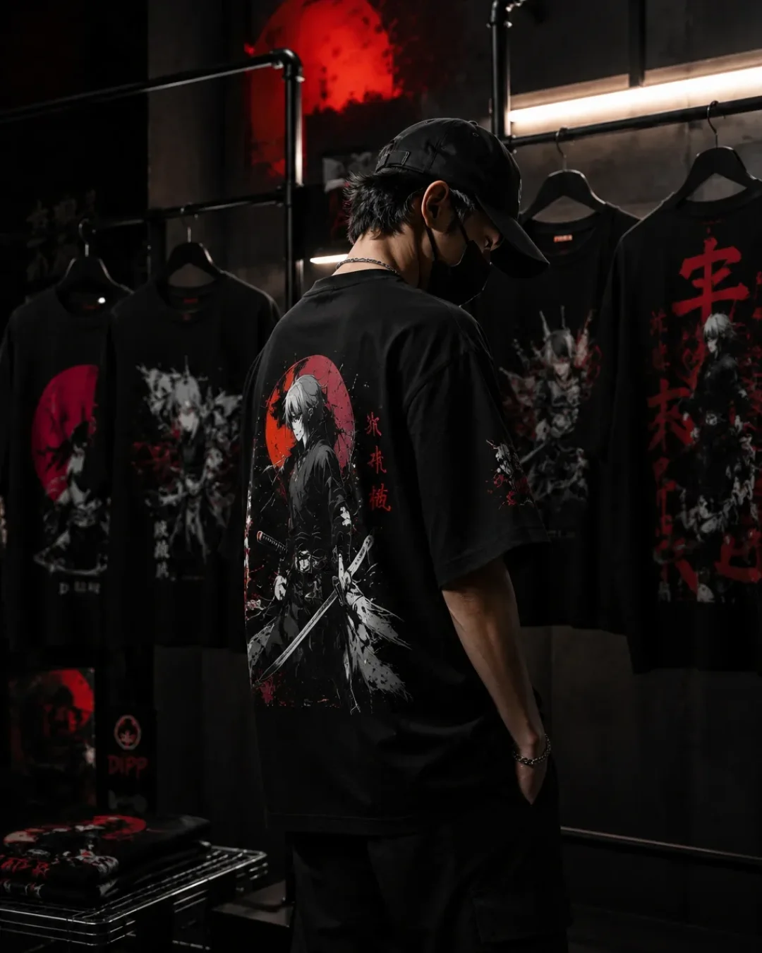 model wearing premium oversized streetwear with a relaxed and confident pose.